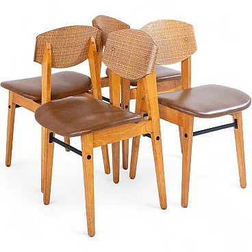 Vintage Scandinavian style dining chairs, 1960s Italy