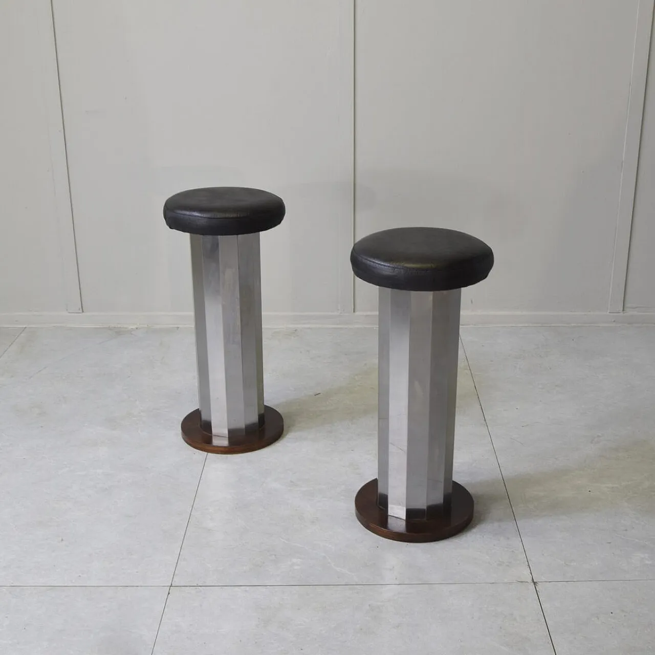 Pair of bar stools, 1970s 1