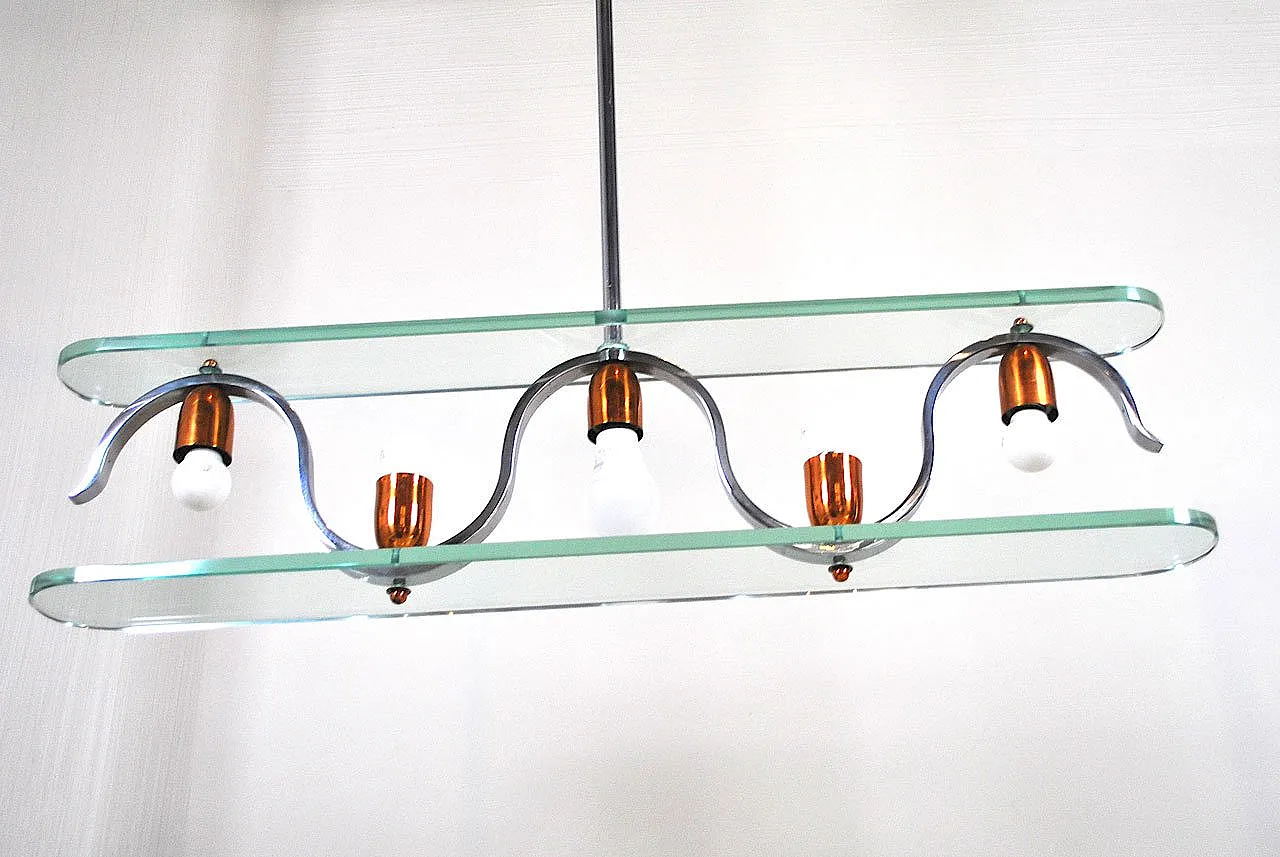 Pendant light by Fontana Arte, 1950s 1