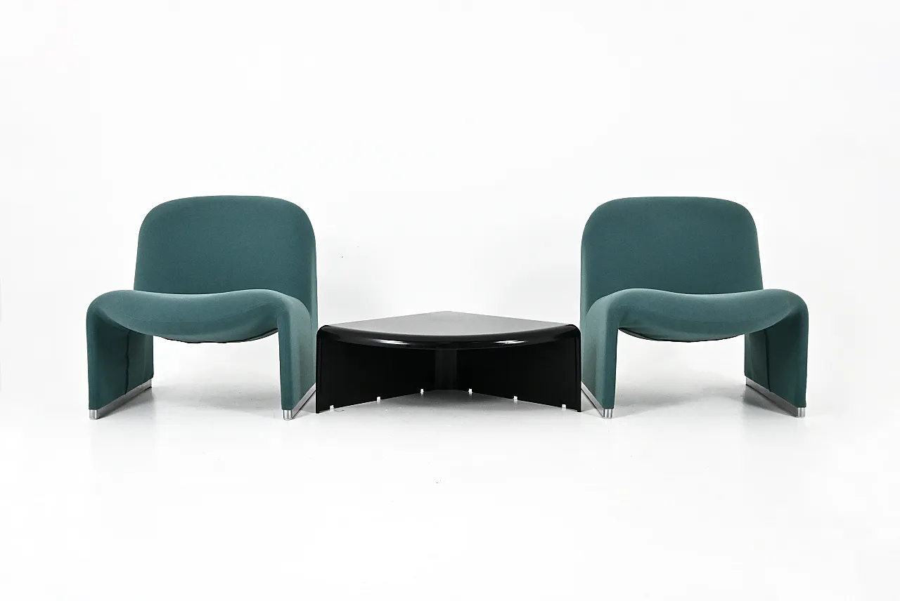 Alky Chairs and Table by Giancarlo Piretti for Anonima Castelli, 1970s 3