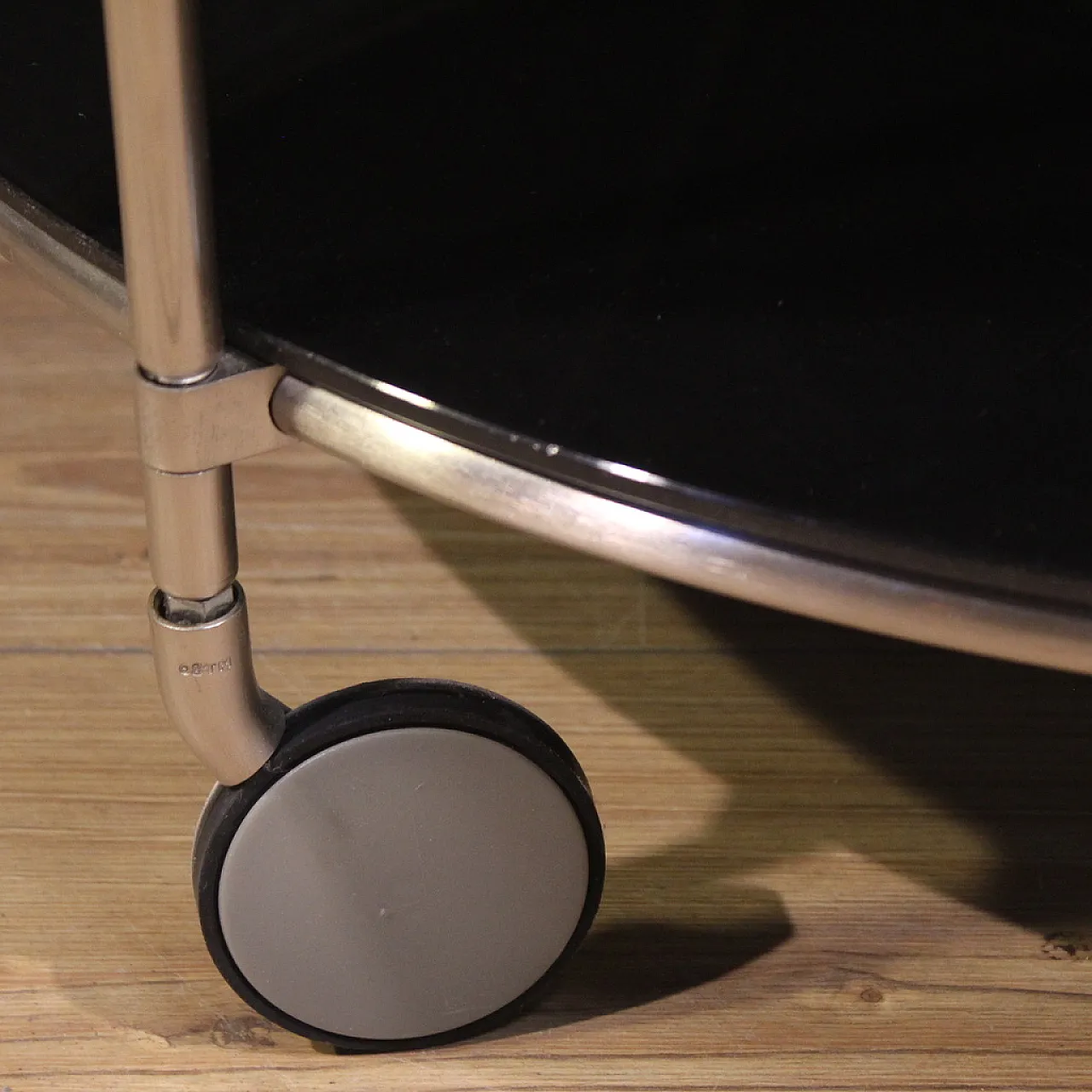 Coffee table on wheels, 80s 4