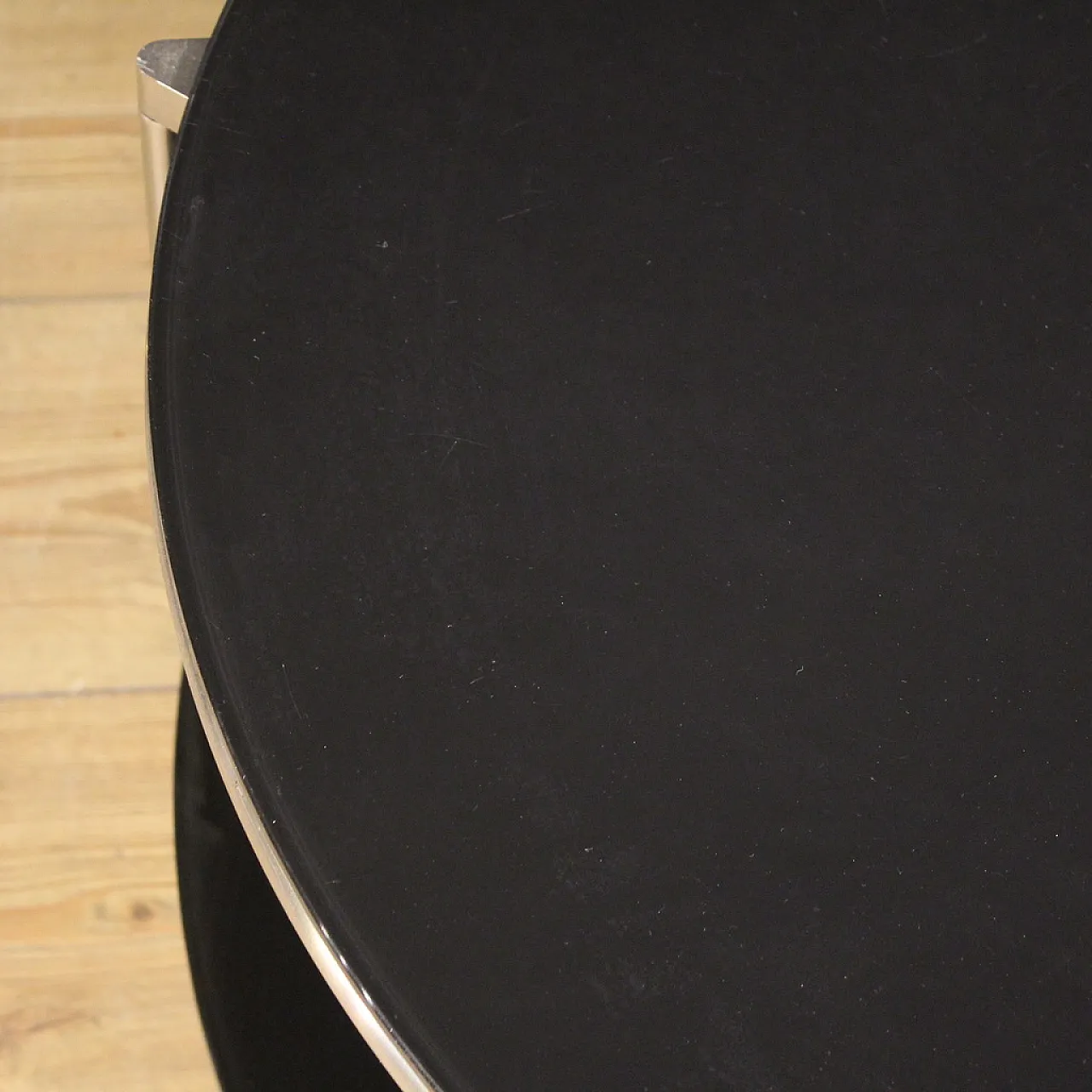 Coffee table on wheels, 80s 6