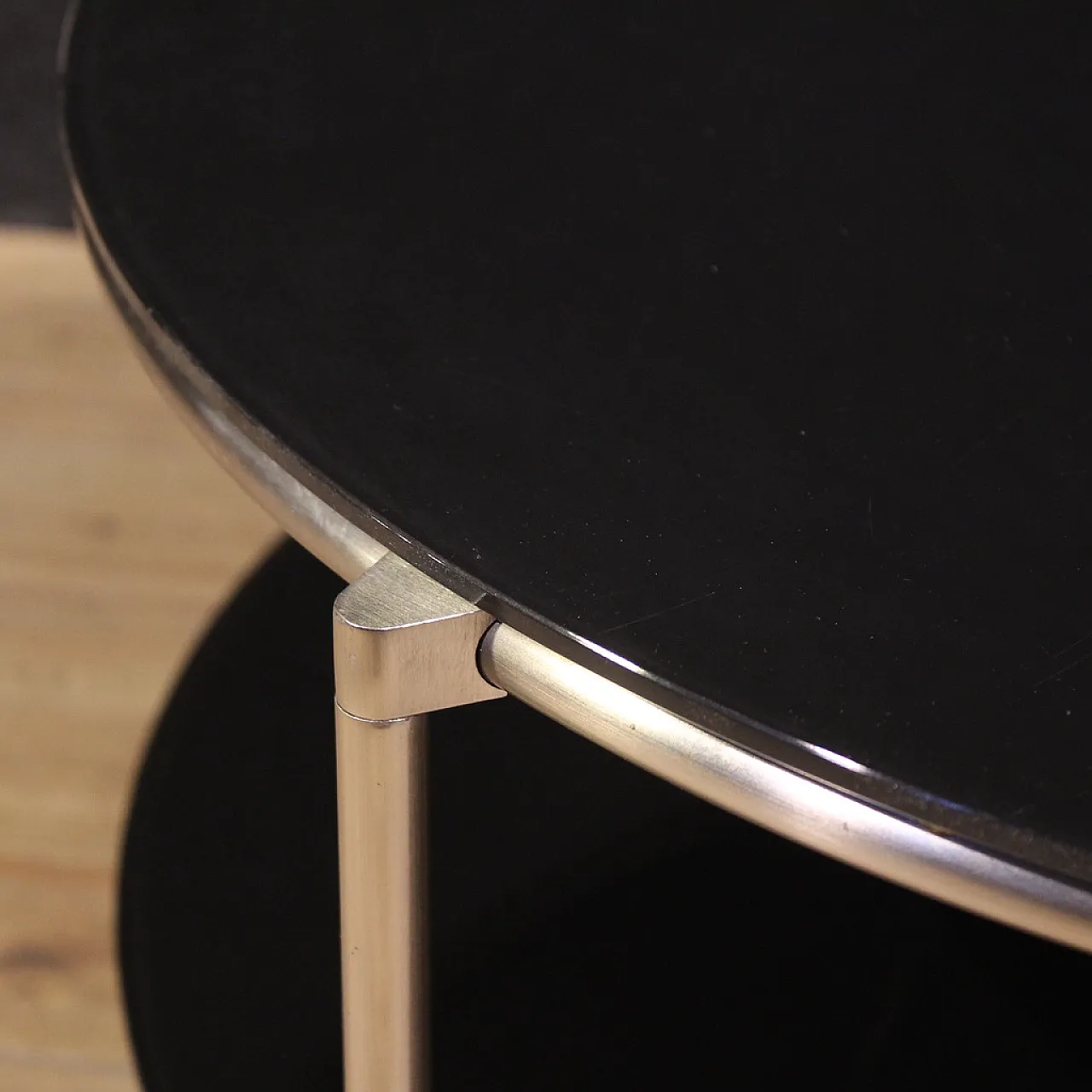 Coffee table on wheels, 80s 10