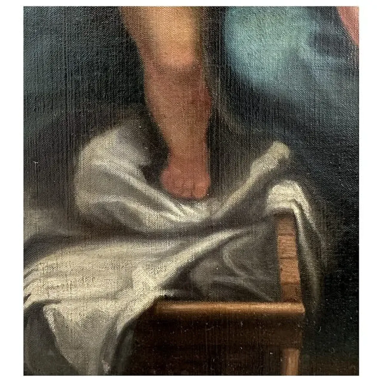 Holy Family with the Infant Saint John, oil on canvas, 18th century 4