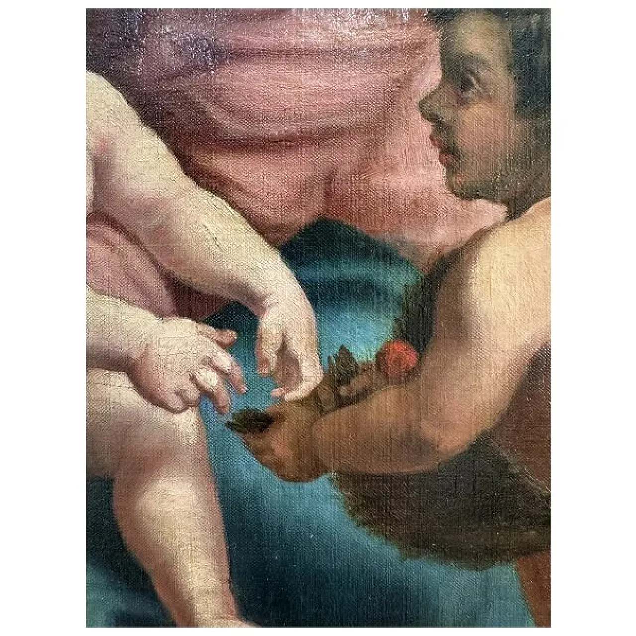 Holy Family with the Infant Saint John, oil on canvas, 18th century 5