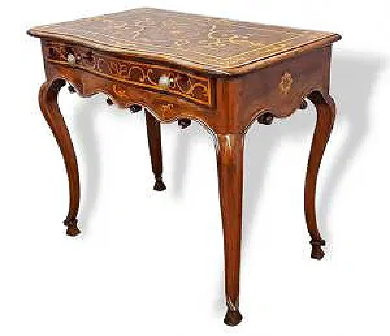 Inlaid wooden writing desk, mid-18th century 2