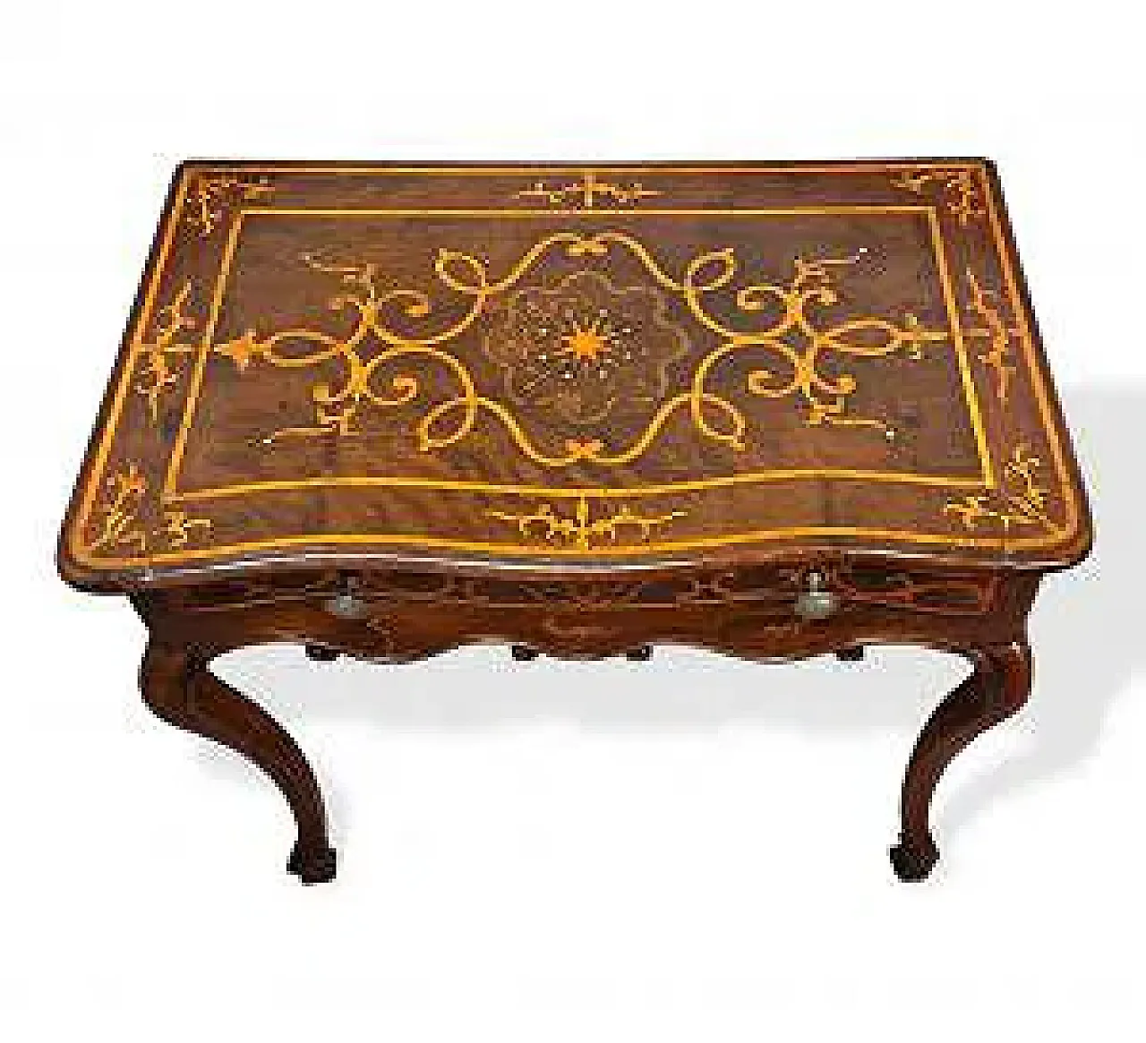 Inlaid wooden writing desk, mid-18th century 3