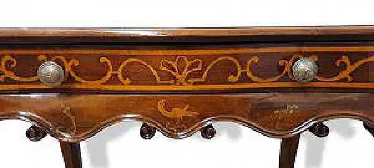 Inlaid wooden writing desk, mid-18th century 4