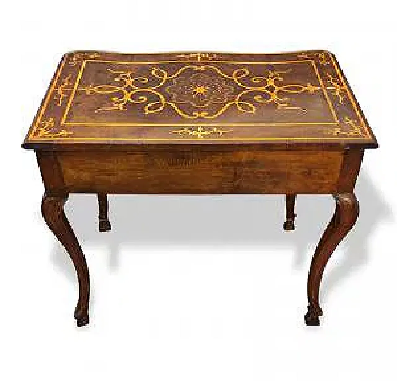 Inlaid wooden writing desk, mid-18th century 8