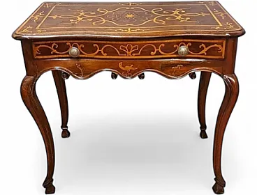 Inlaid wooden writing desk, mid-18th century