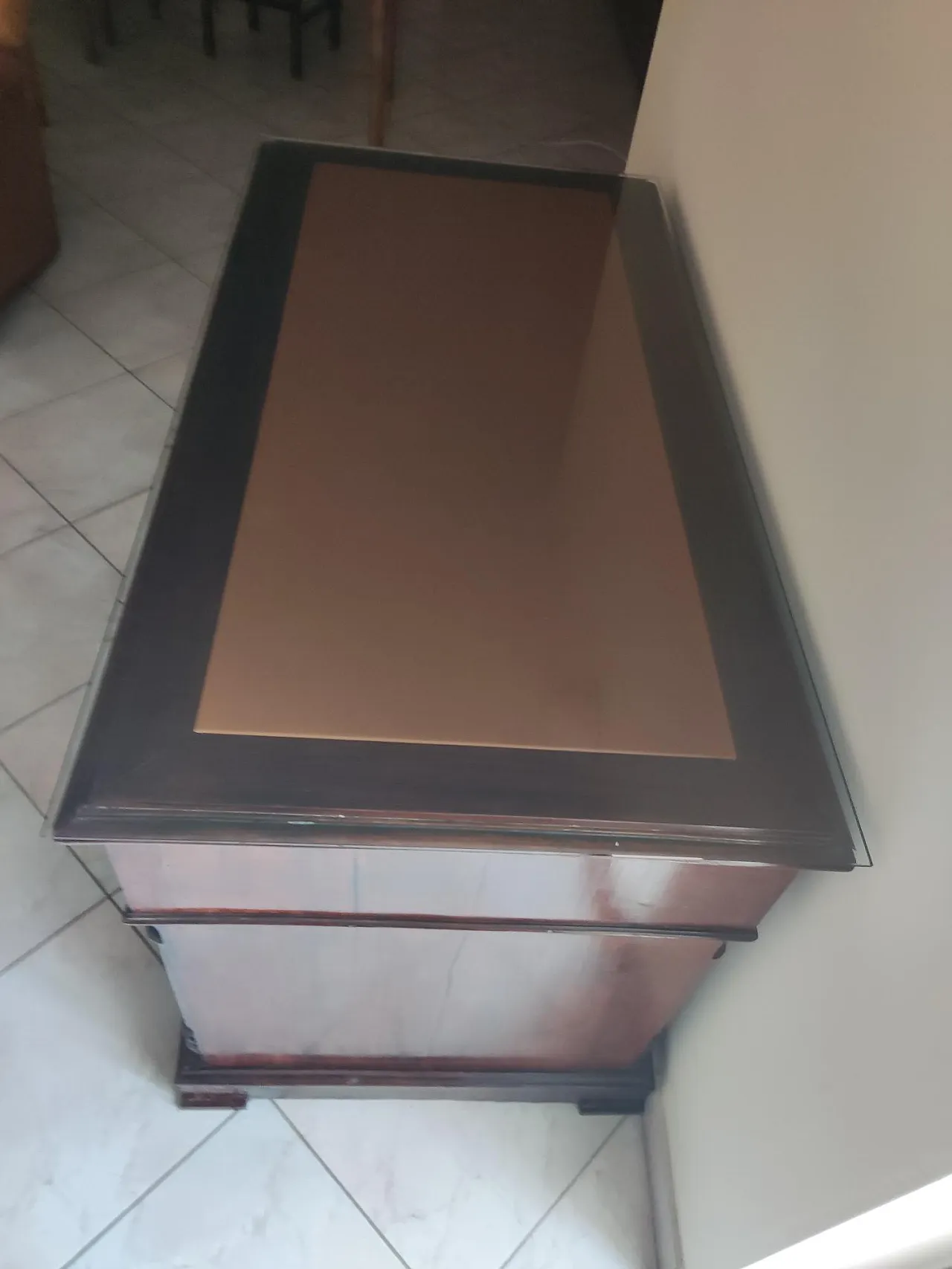 Ministerial style solid wood desk, 20th century 3