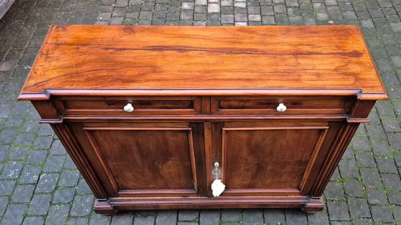 Walnut wood entryway sideboard, late 19th century 9