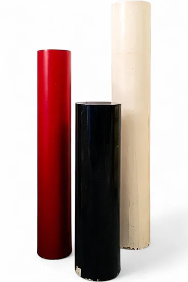 Three wooden columns, 1960s