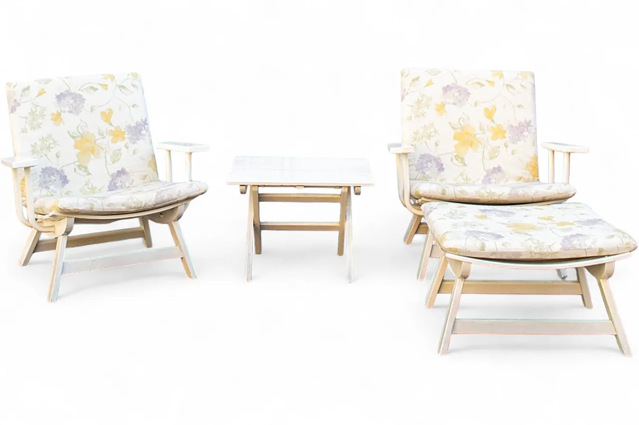 4 Sedie da giardino pieghevoli di Carlo Hauner per BFC, anni '60 8