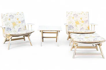 4 Sedie da giardino pieghevoli di Carlo Hauner per BFC, anni '60