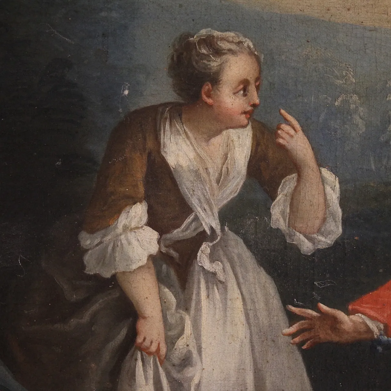 French painting of a children's game, 18th century 12