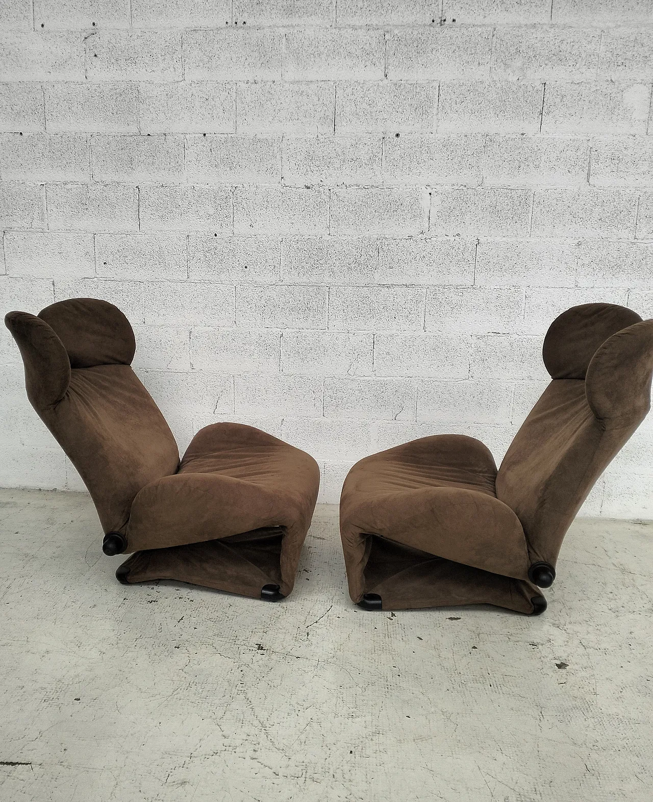 Pair of Wink chaise longues by Toshiyuki Kita for Cassina, 80s 18