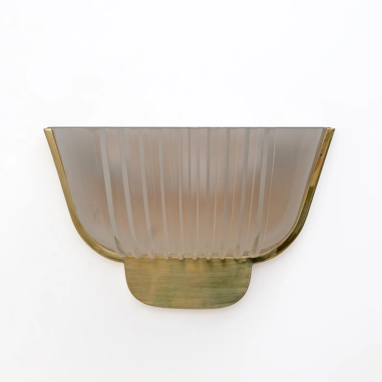 Pair of Murano glass sconces attributed to Archimede Seguso, 1940s 3