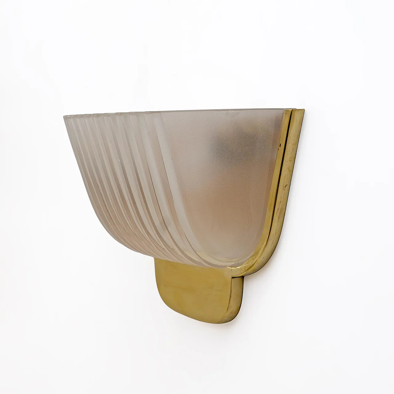 Pair of Murano glass sconces attributed to Archimede Seguso, 1940s 8