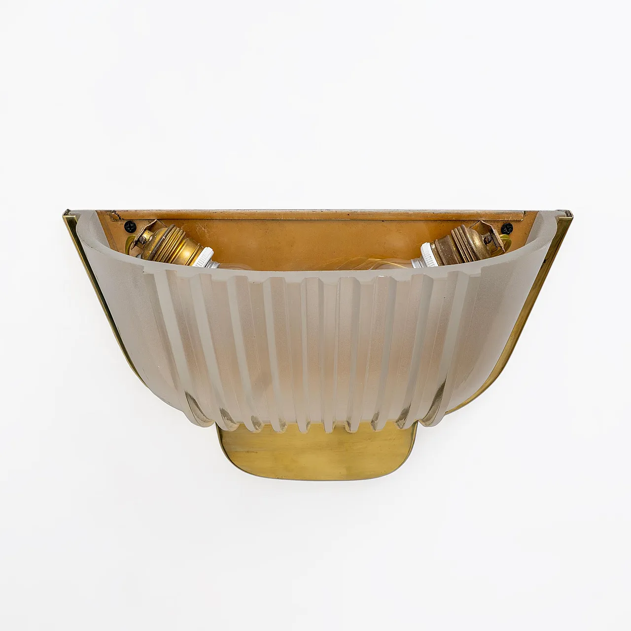 Pair of Murano glass sconces attributed to Archimede Seguso, 1940s 9