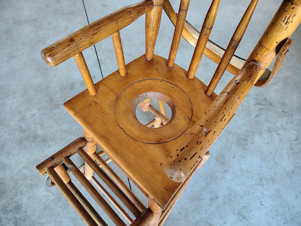 Seggiolone sedia pieghevole epoca, primi '900 12