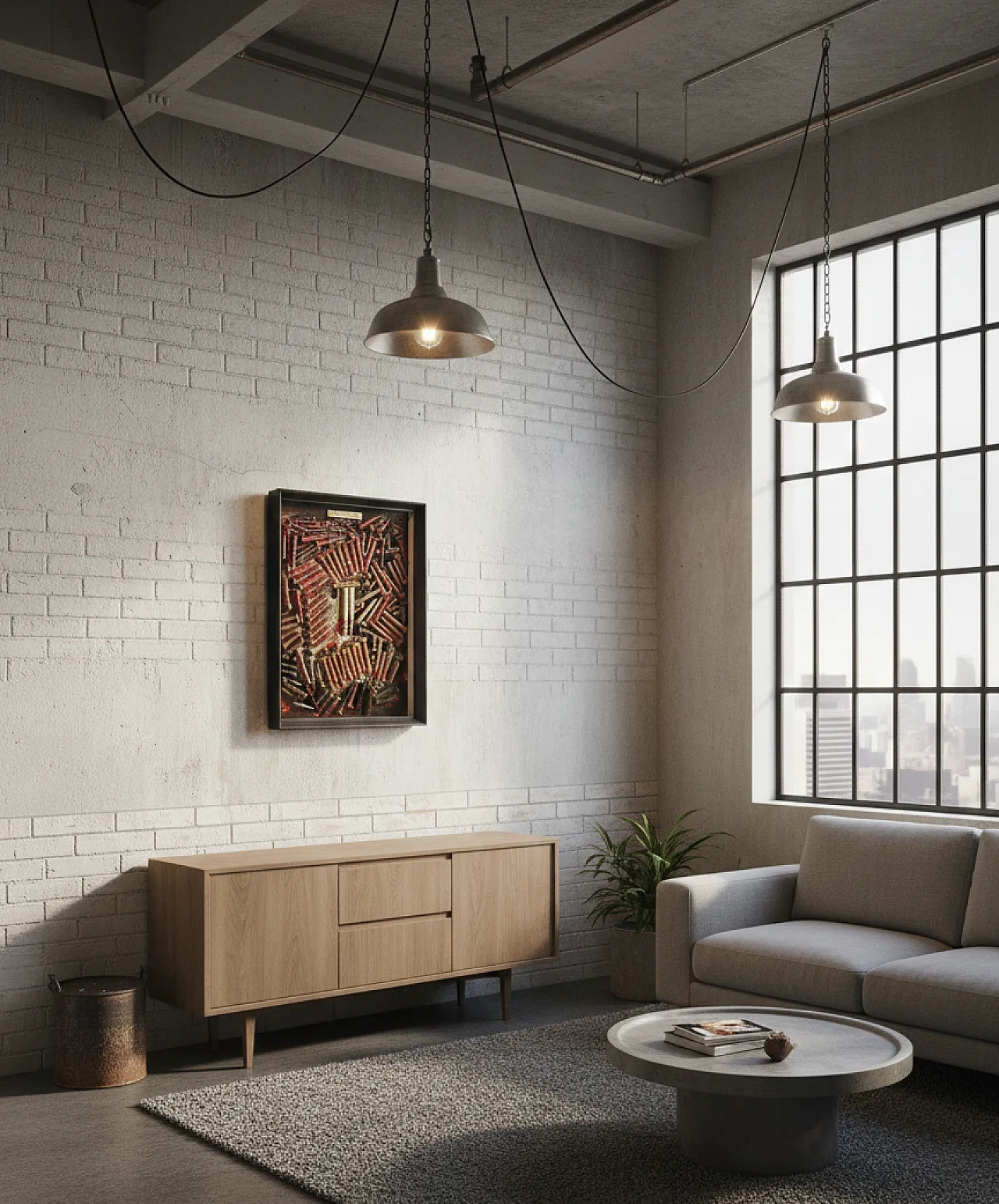 Untitled Material Composition by Leo Padovani , 90s 2