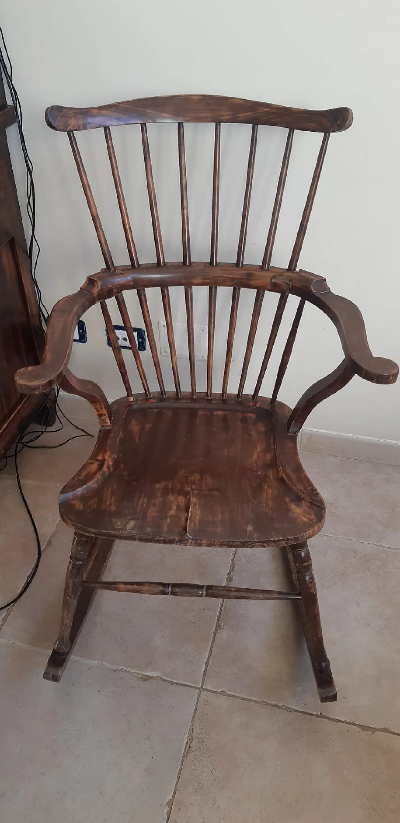 Windsor style rocking chair, 90s 9