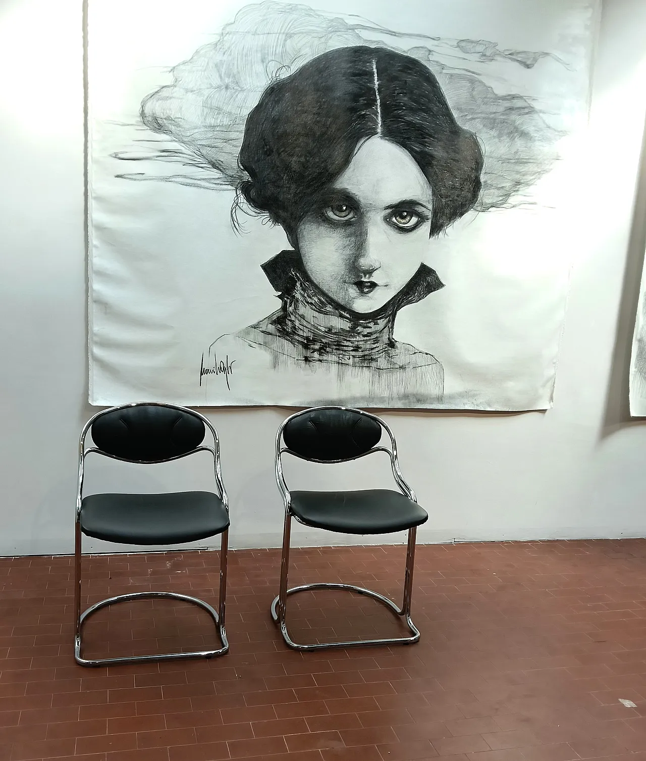 Pair of chairs Bauhaus style, 1970s 12