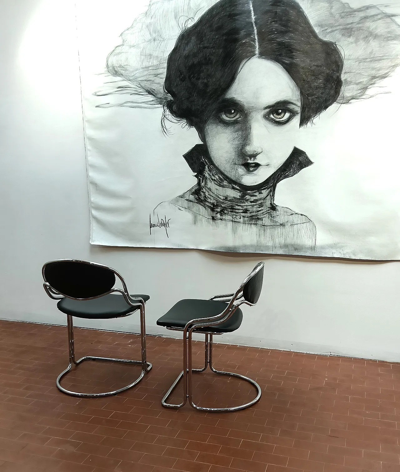 Pair of chairs Bauhaus style, 1970s 16