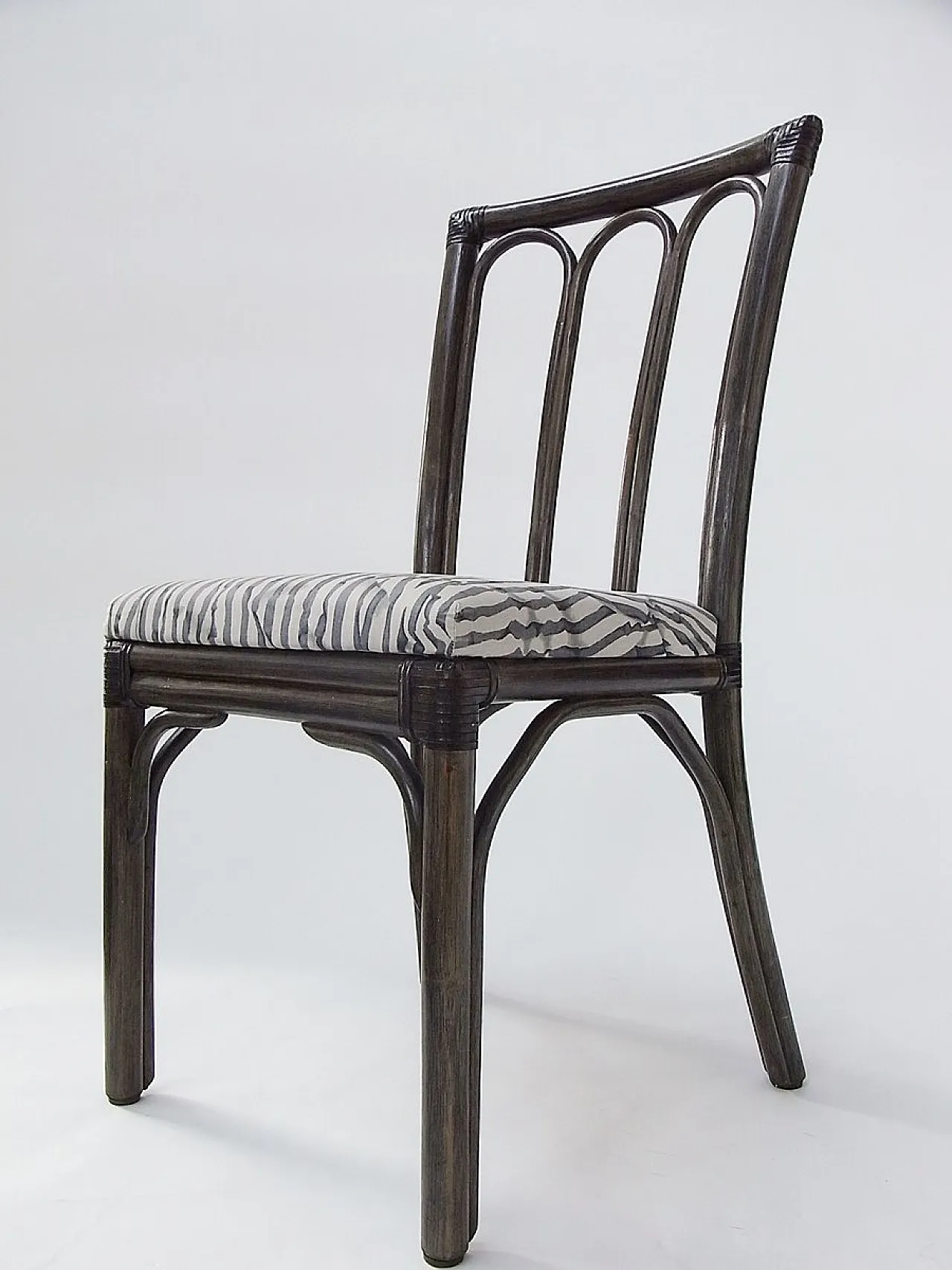 6 Sedie da pranzo in rattan e bambù di McGuire, anni '70 8