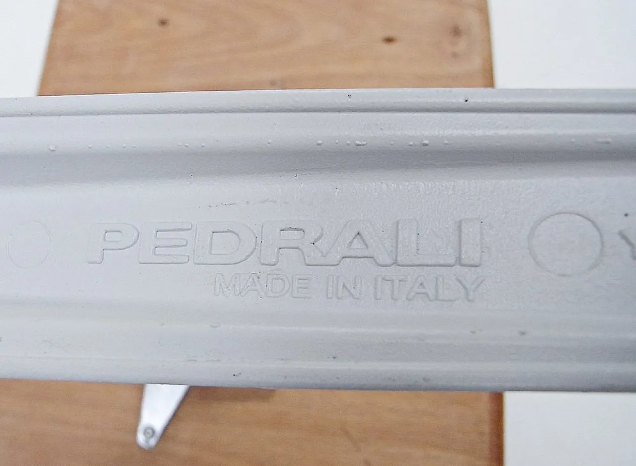 Scrivania mogano, acero e base treppiede in alluminio, anni 2000 11