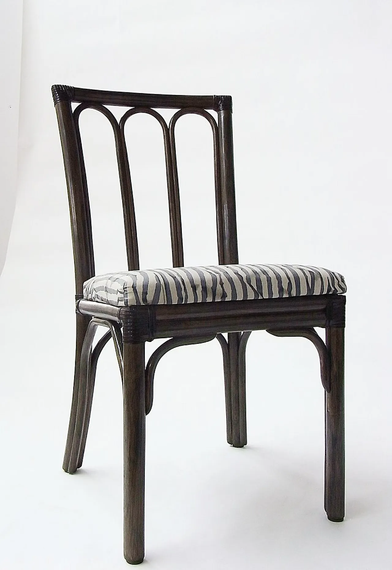 6 Sedie da pranzo in rattan e bambù di McGuire, anni '70 10