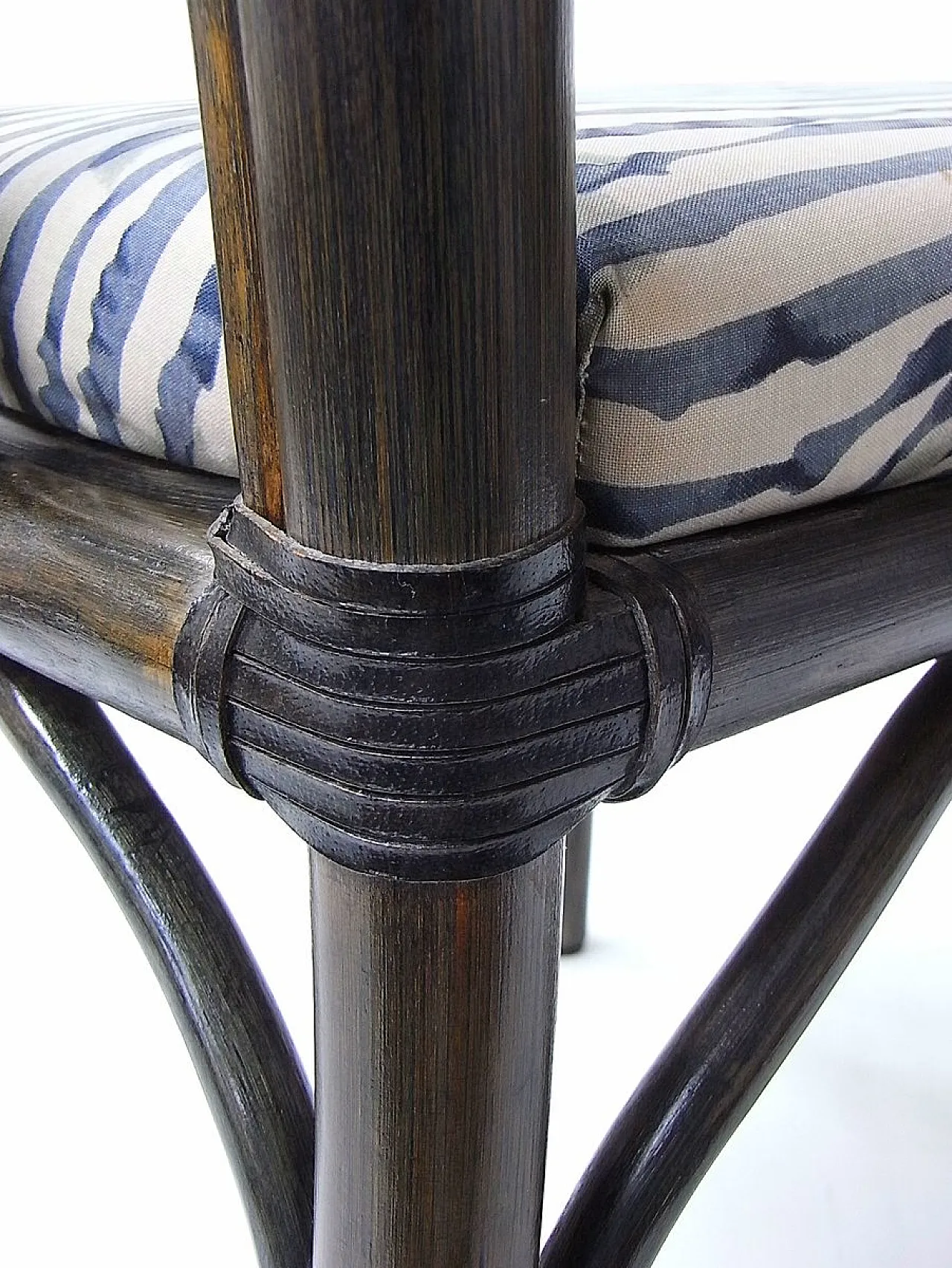 6 Sedie da pranzo in rattan e bambù di McGuire, anni '70 14