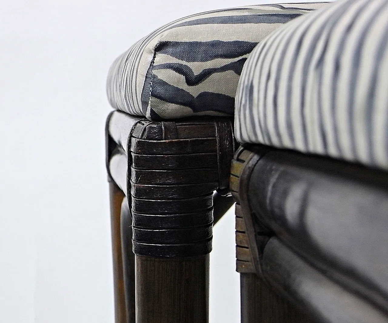 6 Sedie da pranzo in rattan e bambù di McGuire, anni '70 16