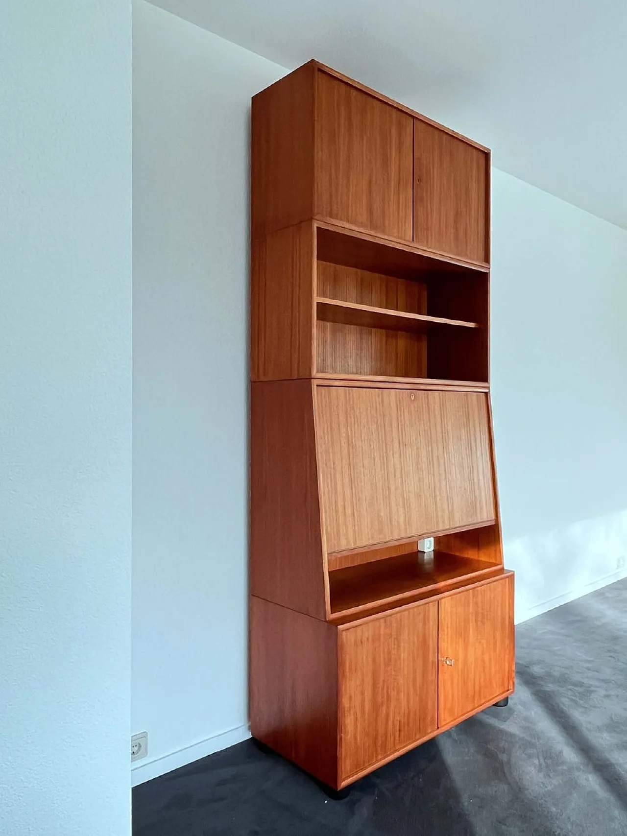 Pensile in teak di WK Möbel, anni '60 2