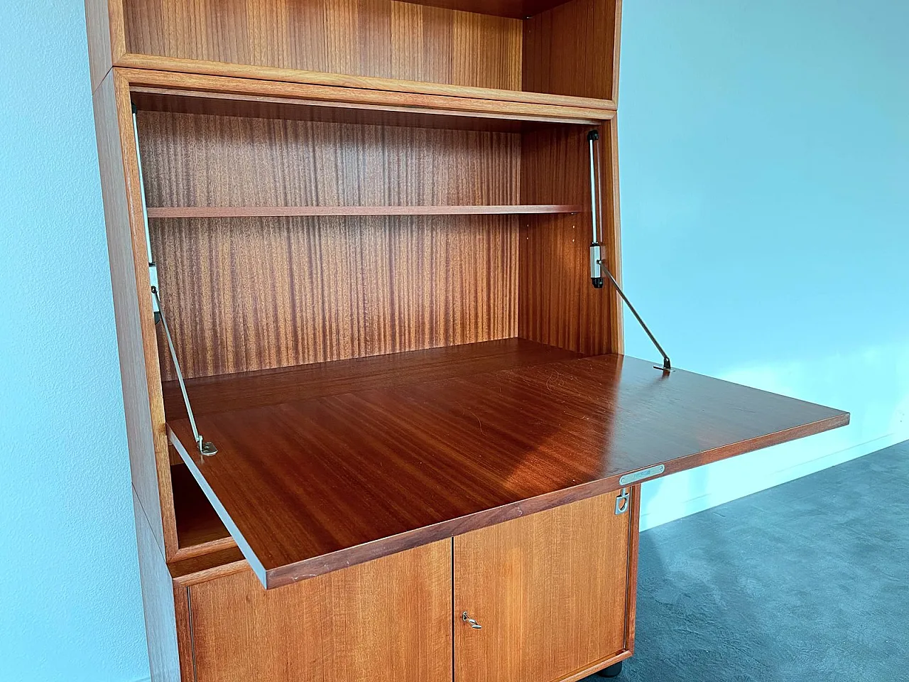 Pensile in teak di WK Möbel, anni '60 6