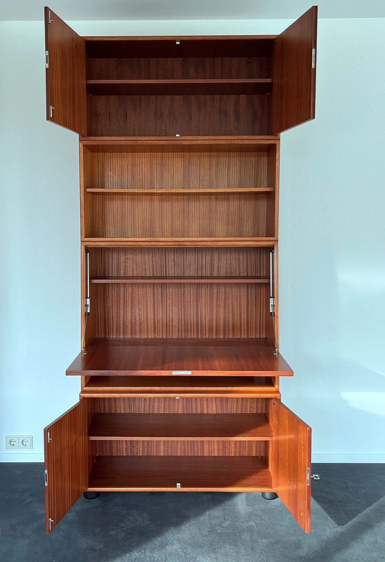 Pensile in teak di WK Möbel, anni '60 7