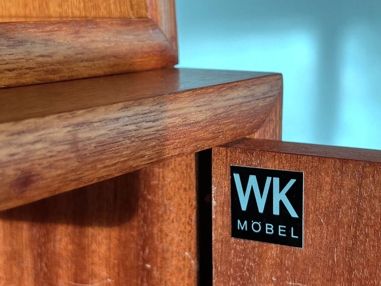 Pensile in teak di WK Möbel, anni '60 14