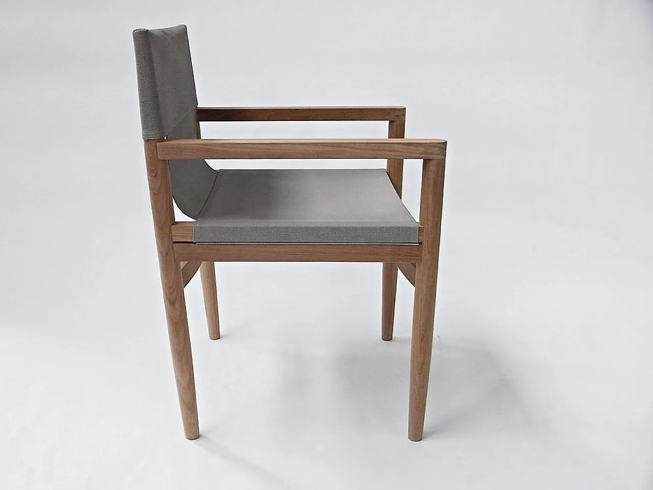 Sedia Road in teak e velluto di Rodolfo Dordoni per Roda, anni 2000 2