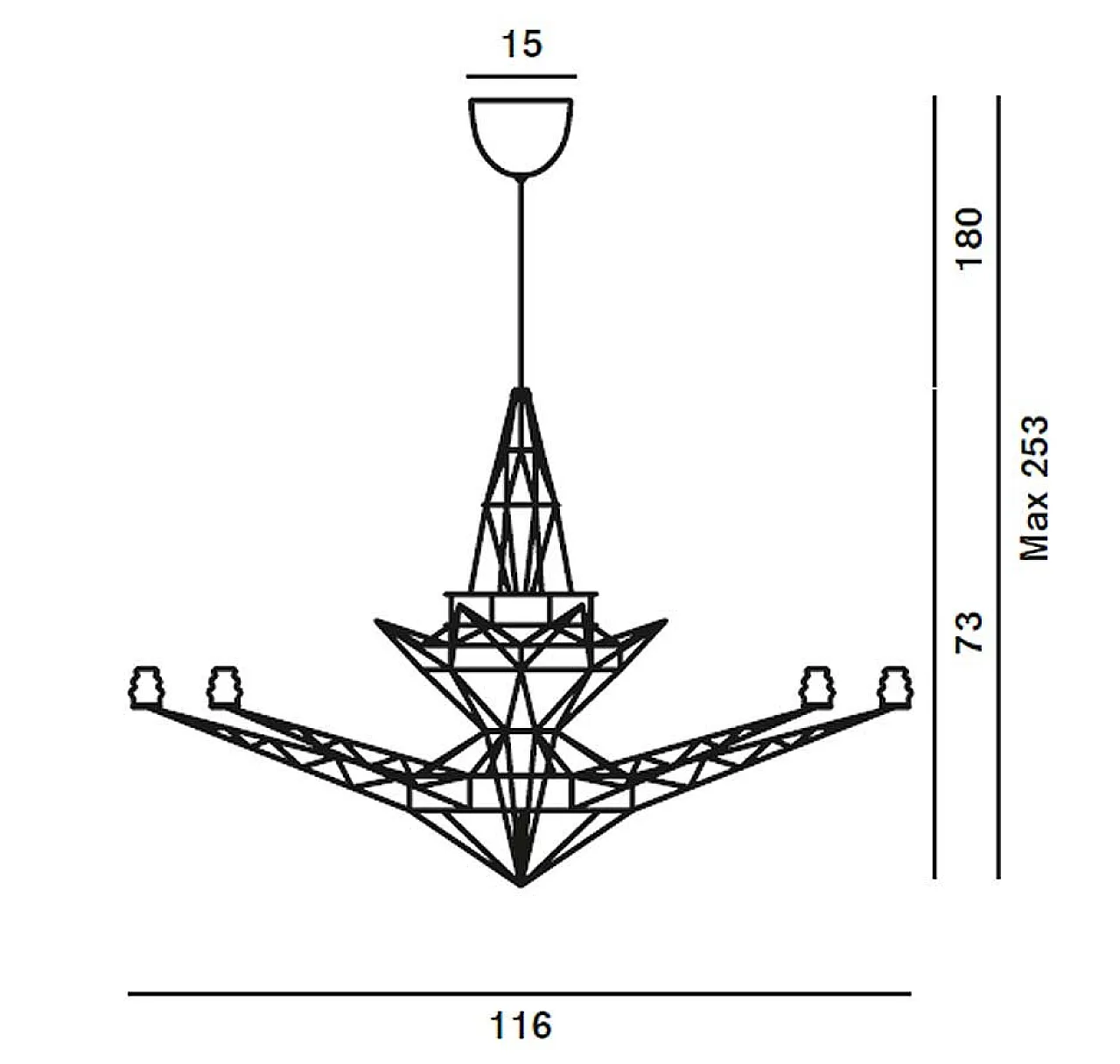 Lampadario di Tom Dixon per Foscarini, 1995 8