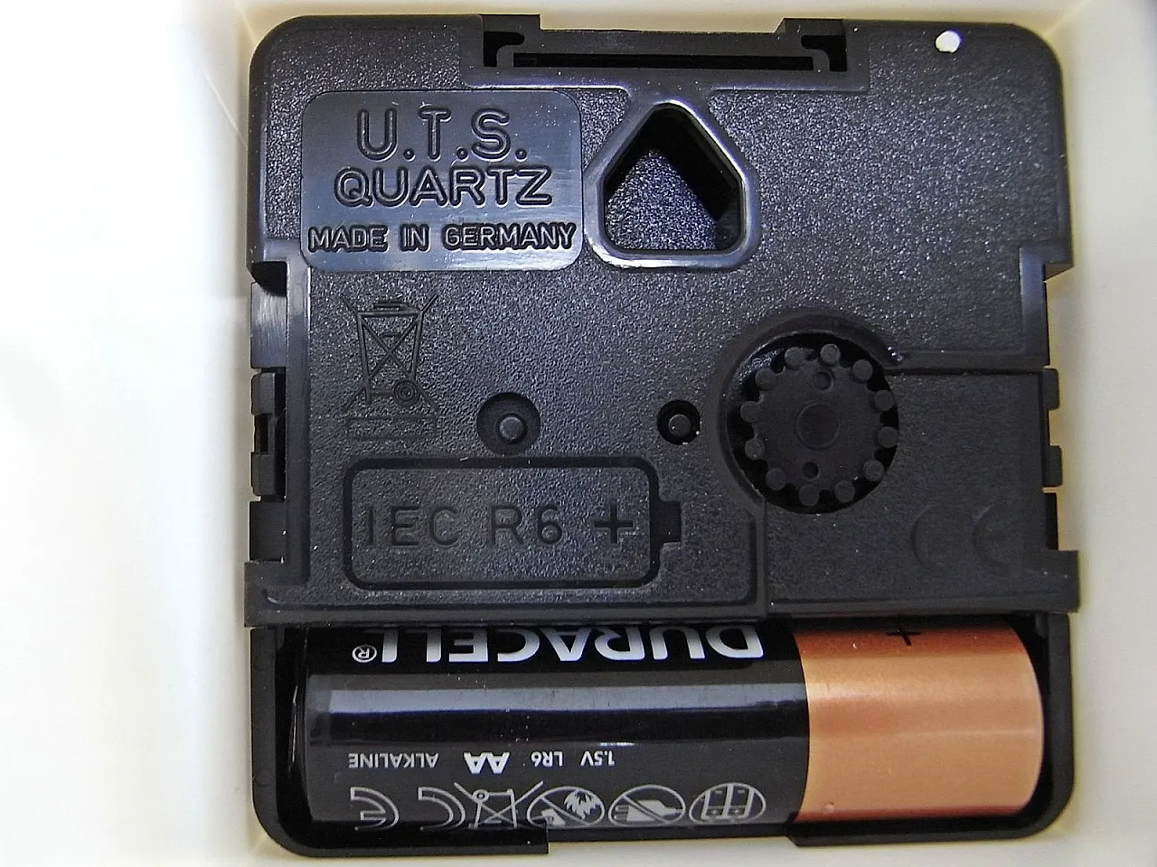 Fragmented wall clock with plastic cubes, 2000s 9