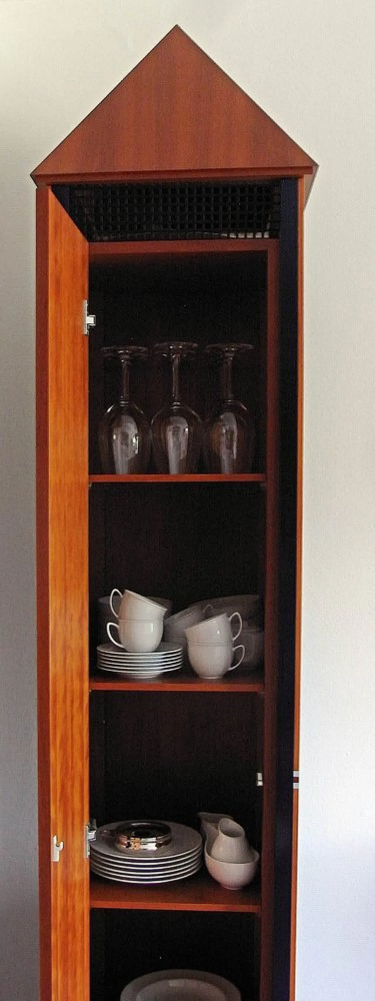 Mobile torre in legno di ciliegio, anni '90 13