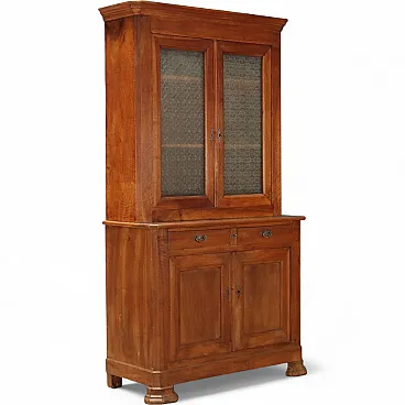 Credenza in noce e vetro intagliato, fine '700