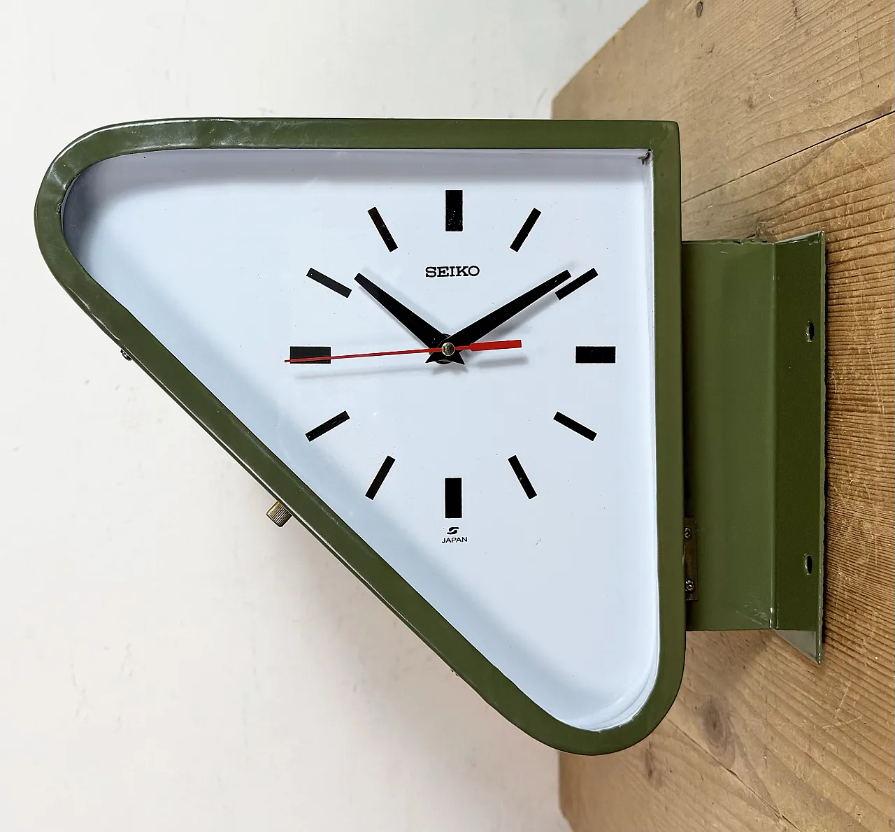 Vintage Green Seiko Ships Double-Sided Wall Clock, 1970s | intOndo