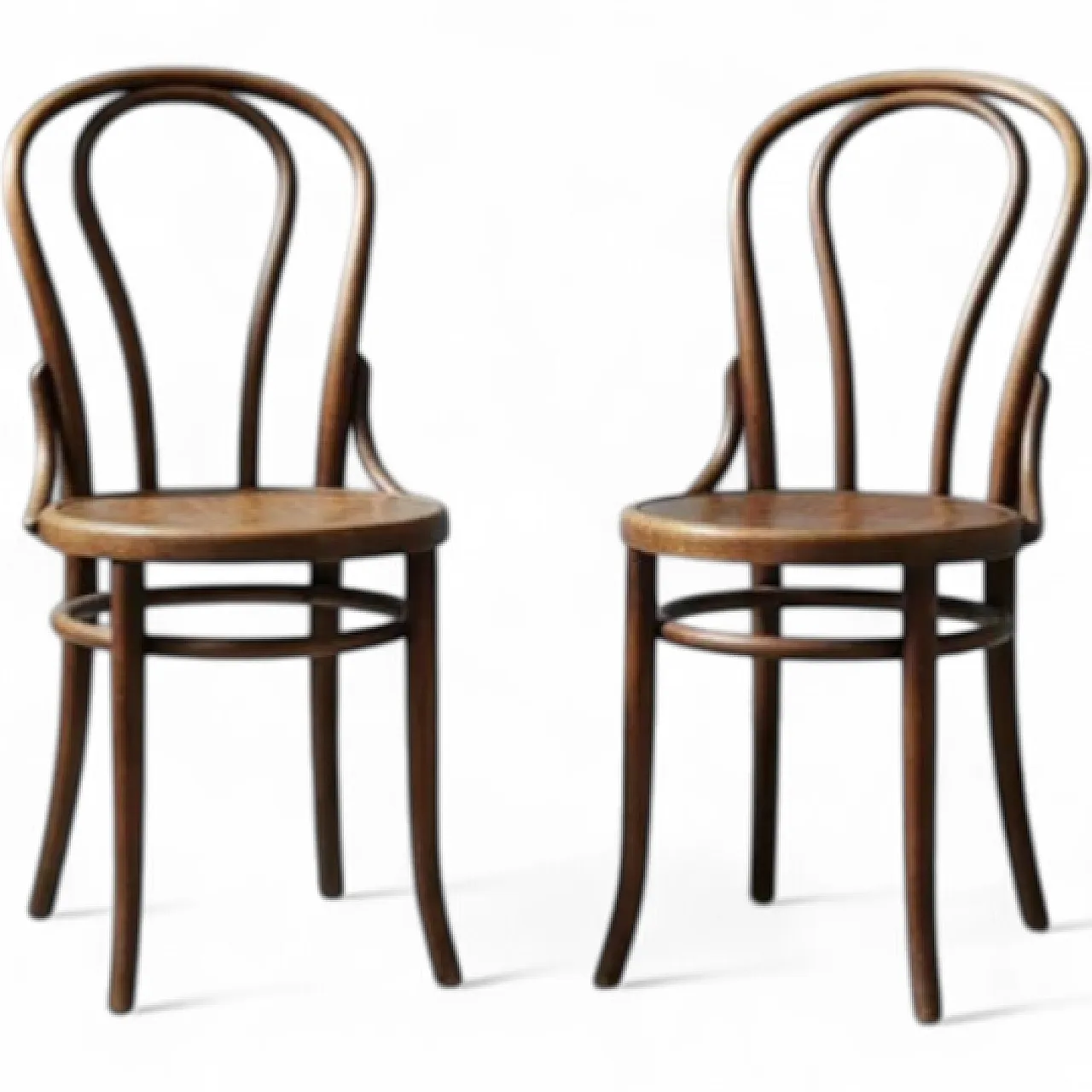 Coppia di sedie in legno curvato Thonet, anni '20 6