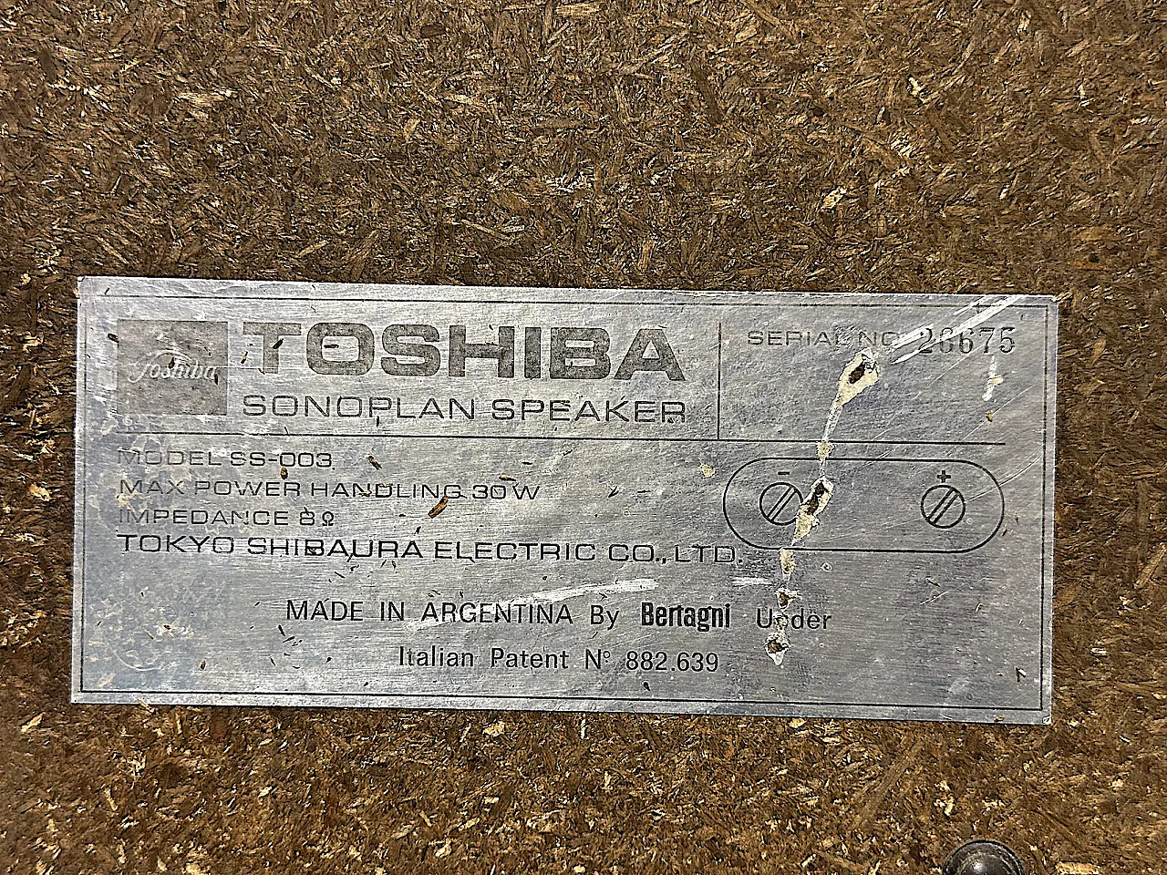 Coppia Altoparlanti Toshiba Sonplan SS 003 - Anni 70 Design Bertagni M 6