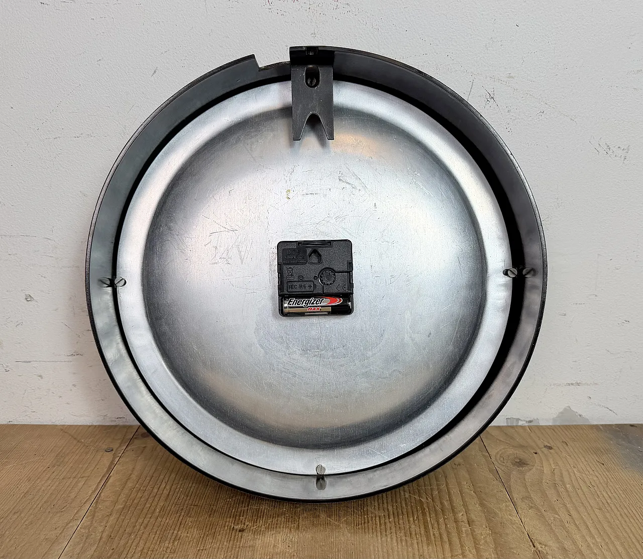 Industrial Brown Bakelite Factory Wall Clock from Pragotron, 1960s 16