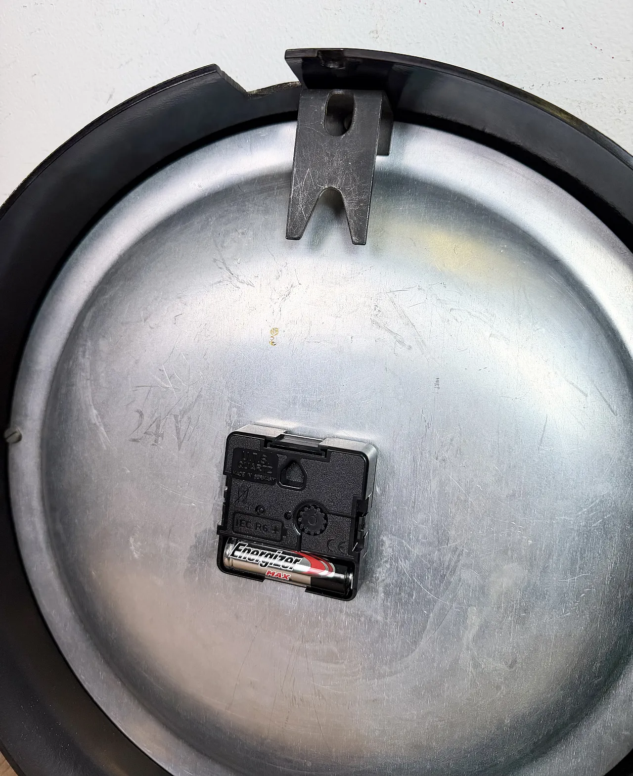 Industrial Brown Bakelite Factory Wall Clock from Pragotron, 1960s 17