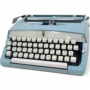 Brother De Luxe suitcase typewriter, 1970s