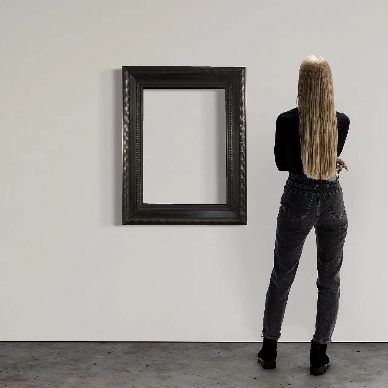 Italian Guilloché style frame, 20th century 2